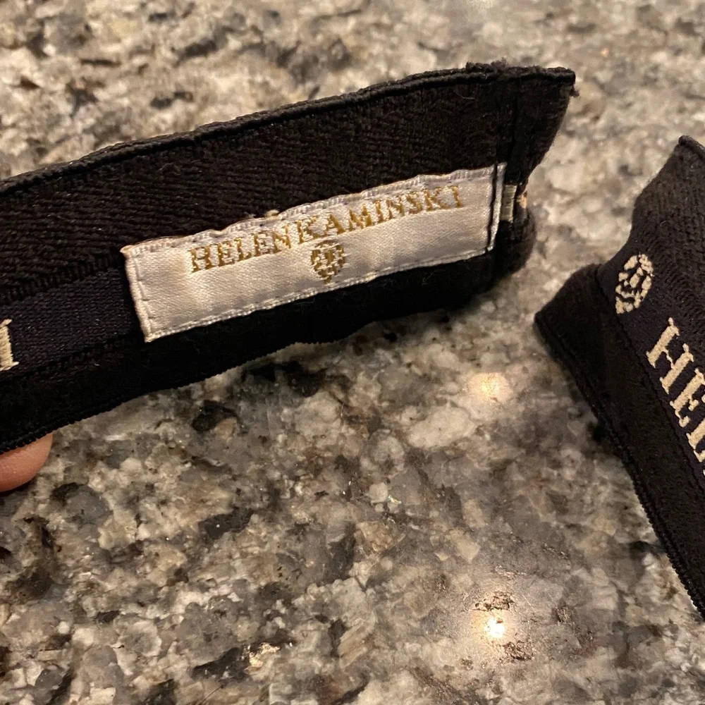 Helen Kaminski Dark Brown Raffia Bianca Visor - Picture 2 of 8